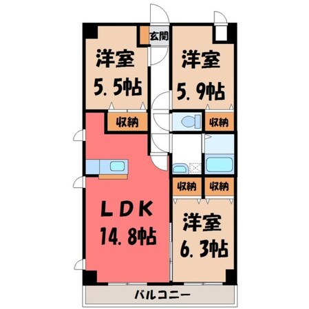 フォルテの物件間取画像